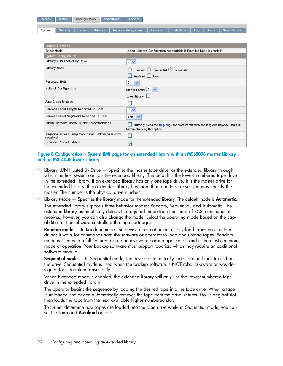 HP StoreEver MSL Tape Libraries User Manual | Page 22 / 96