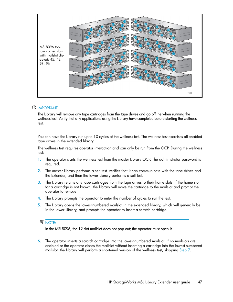 HP StoreEver MSL Tape Libraries User Manual | Page 47 / 96