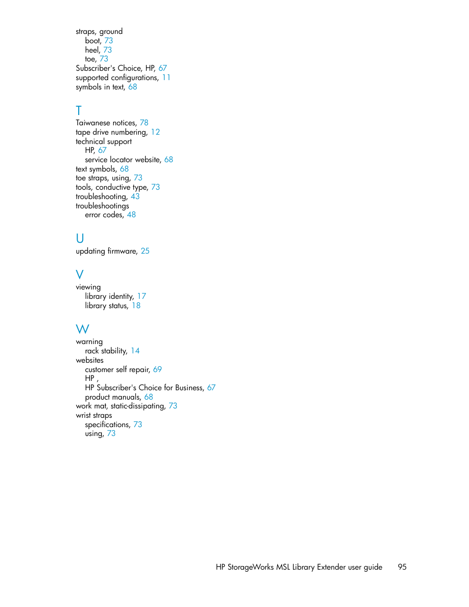 HP StoreEver MSL Tape Libraries User Manual | Page 95 / 96