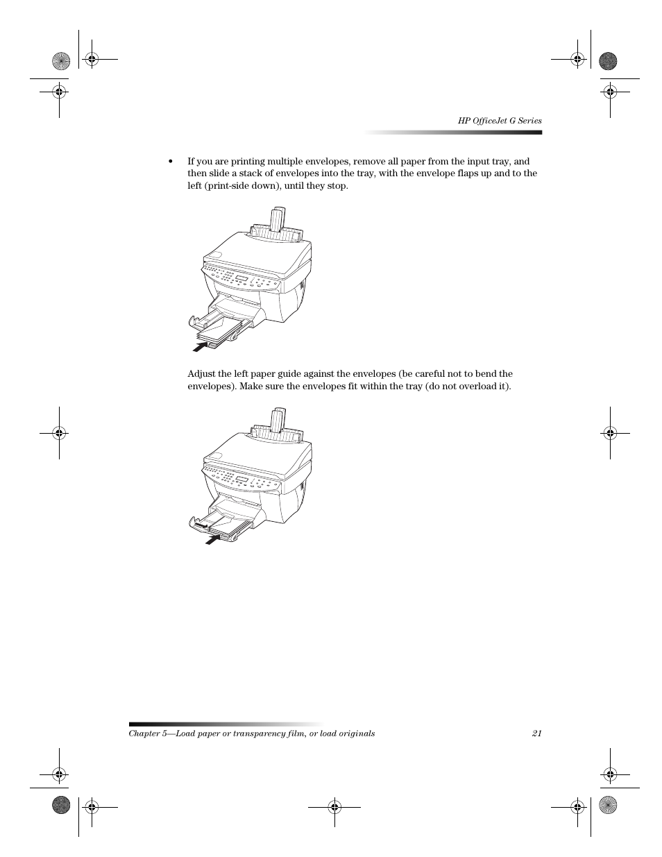 HP Officejet g55 All-in-One Printer User Manual | Page 25 / 58