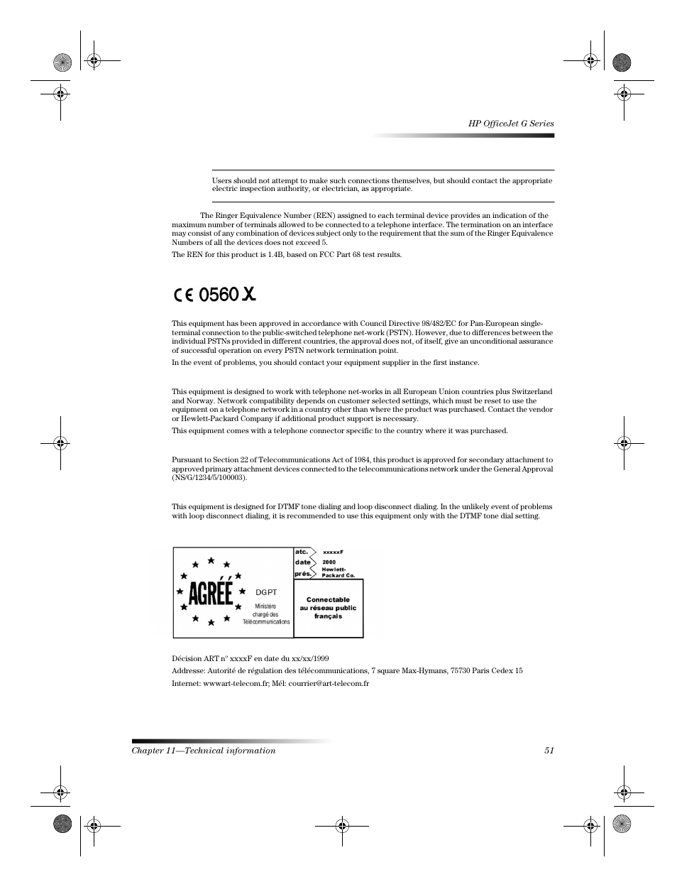 HP Officejet g55 All-in-One Printer User Manual | Page 51 / 58