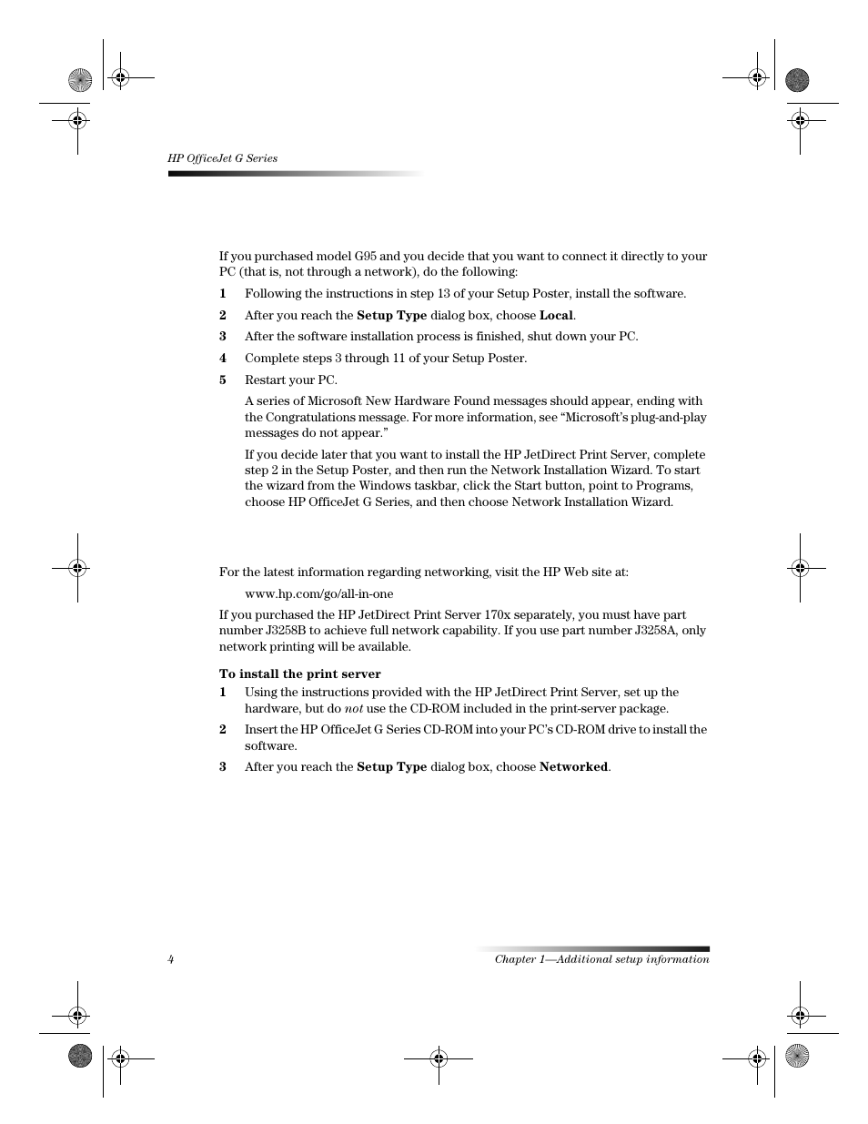 HP Officejet g55 All-in-One Printer User Manual | Page 8 / 58