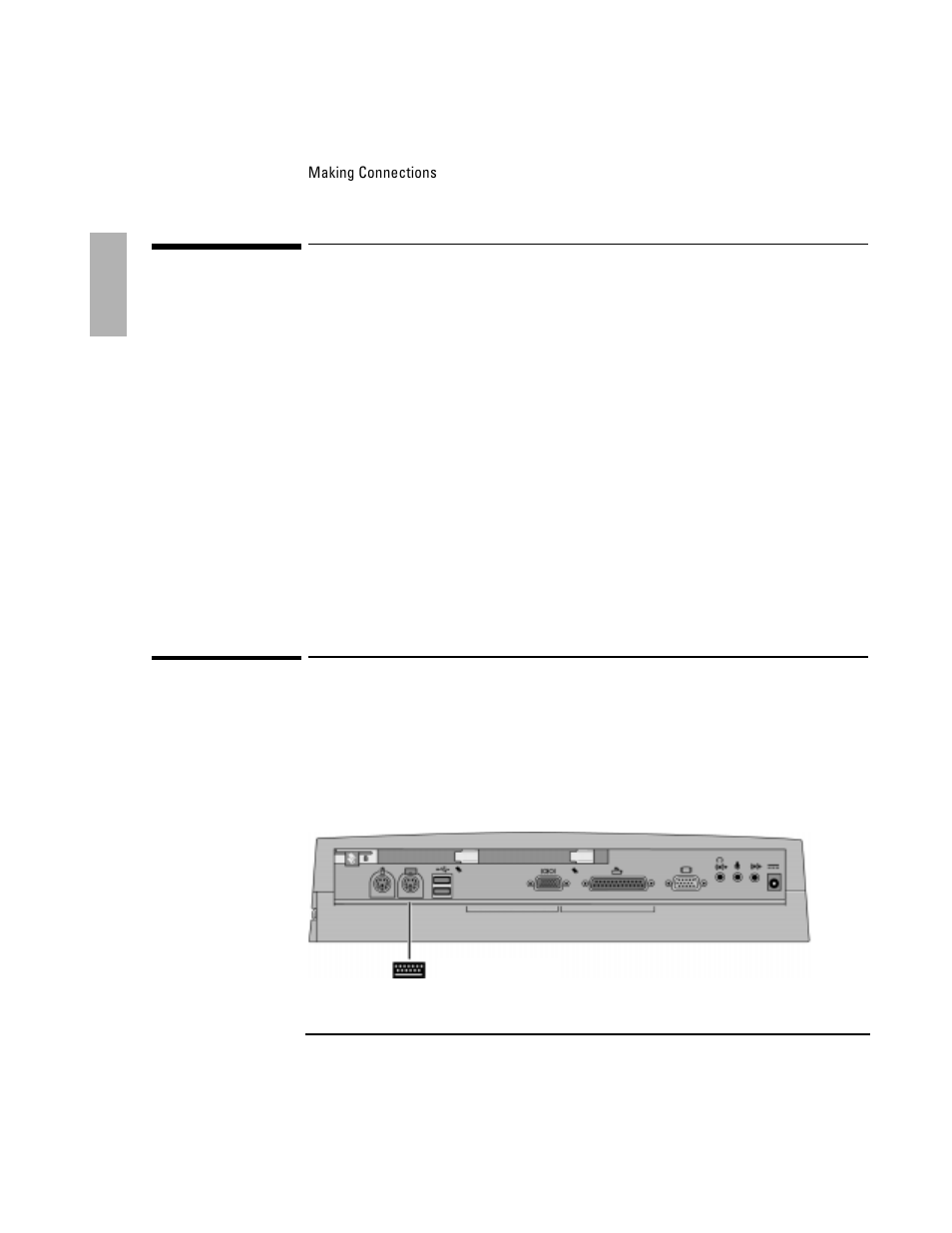 Making connections | HP OmniBook 4150 Notebook PC User Manual | Page 24 / 50