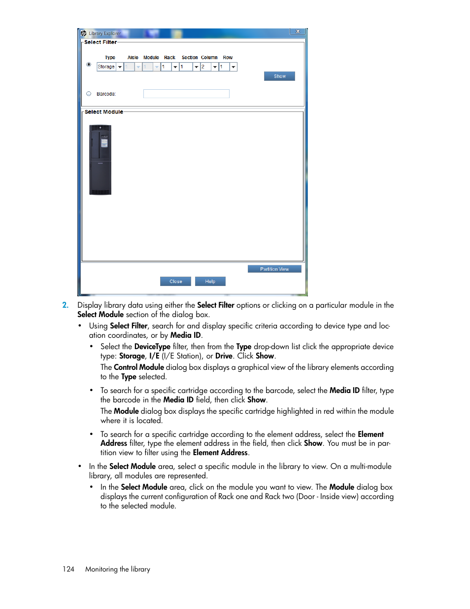 HP StoreEver ESL G3 Tape Libraries User Manual | Page 124 / 286