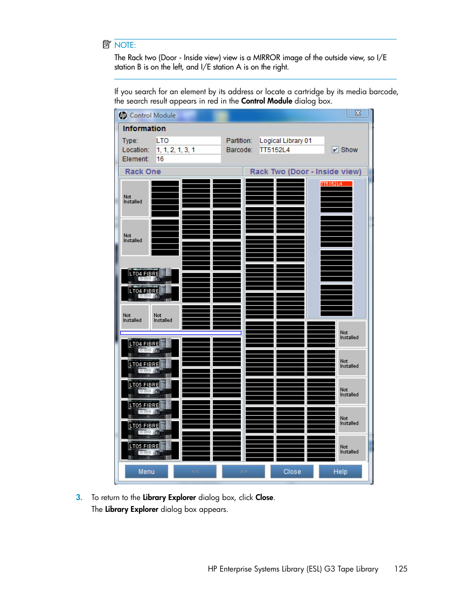 HP StoreEver ESL G3 Tape Libraries User Manual | Page 125 / 286