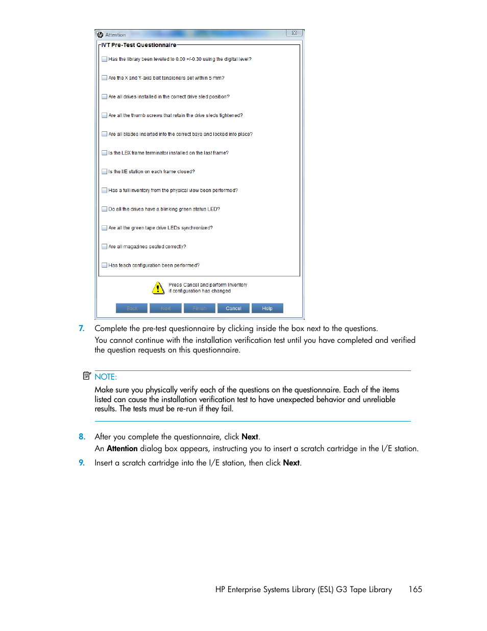 HP StoreEver ESL G3 Tape Libraries User Manual | Page 165 / 286