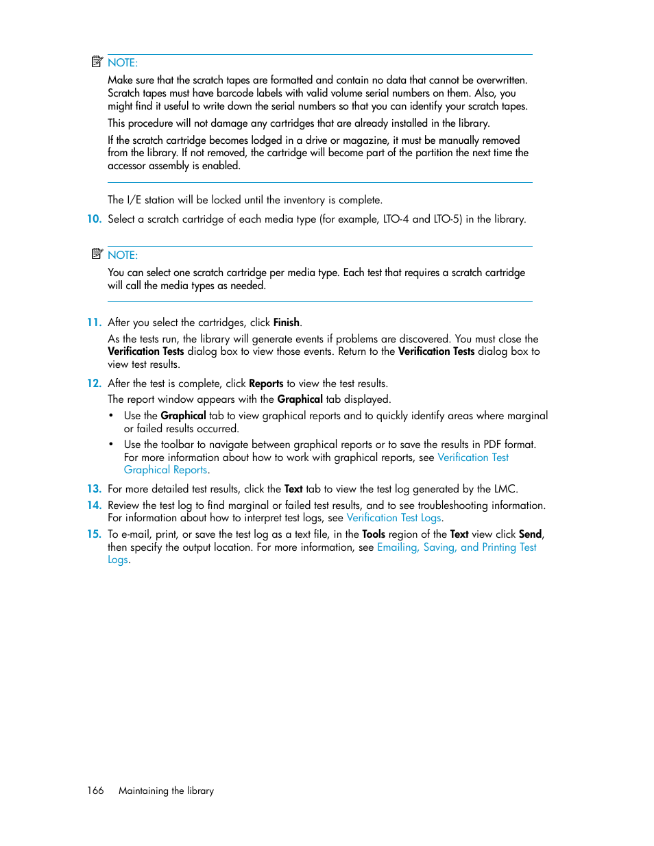 HP StoreEver ESL G3 Tape Libraries User Manual | Page 166 / 286