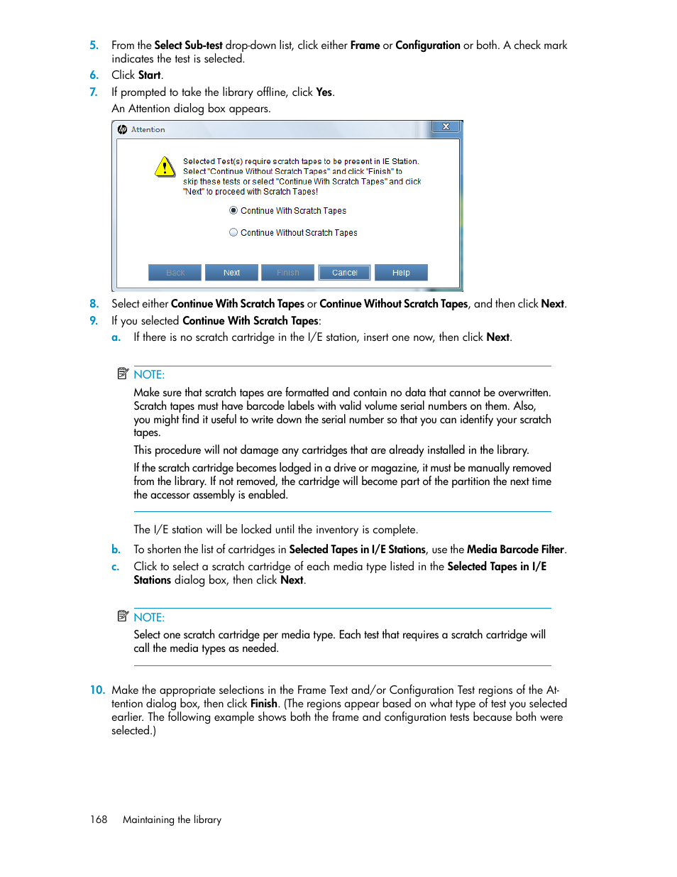 HP StoreEver ESL G3 Tape Libraries User Manual | Page 168 / 286