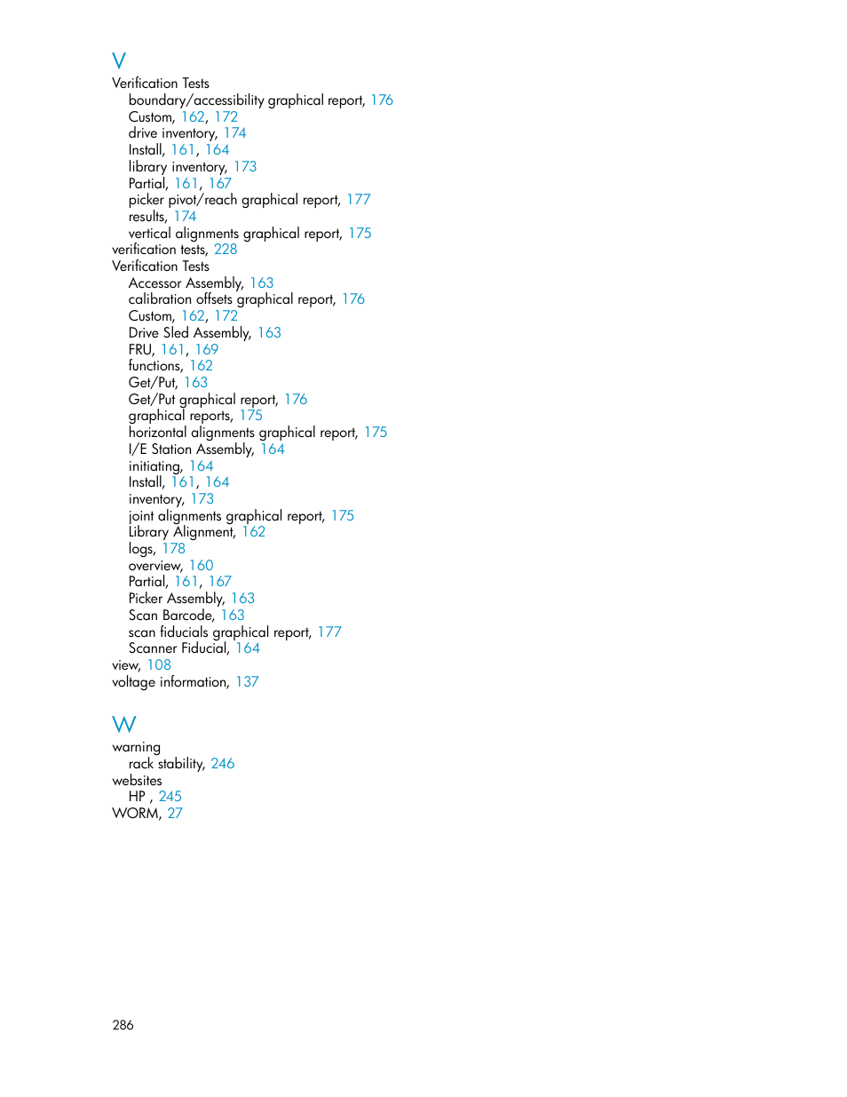 HP StoreEver ESL G3 Tape Libraries User Manual | Page 286 / 286