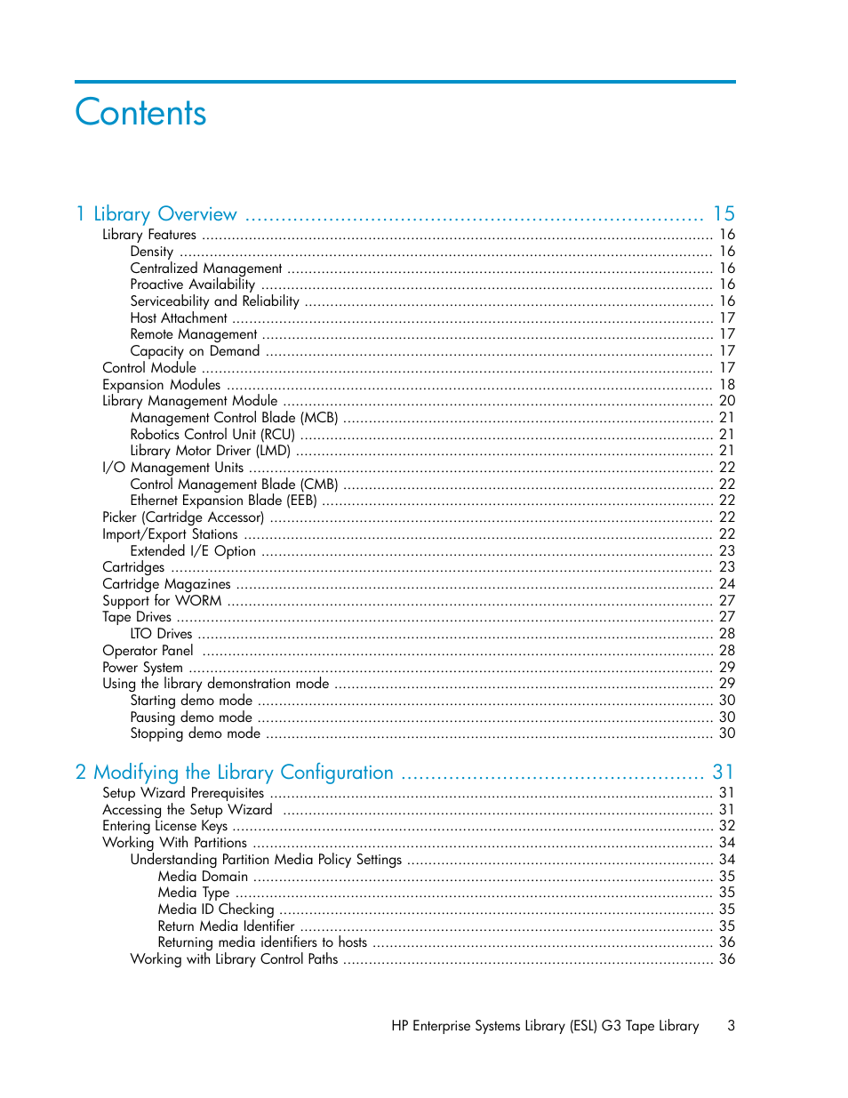 HP StoreEver ESL G3 Tape Libraries User Manual | Page 3 / 286