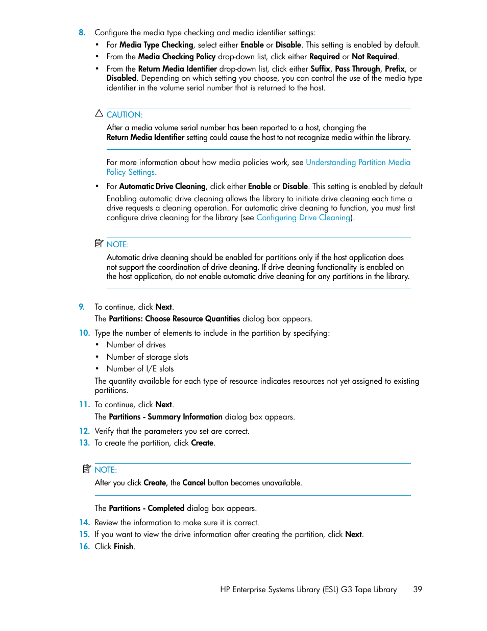 HP StoreEver ESL G3 Tape Libraries User Manual | Page 39 / 286