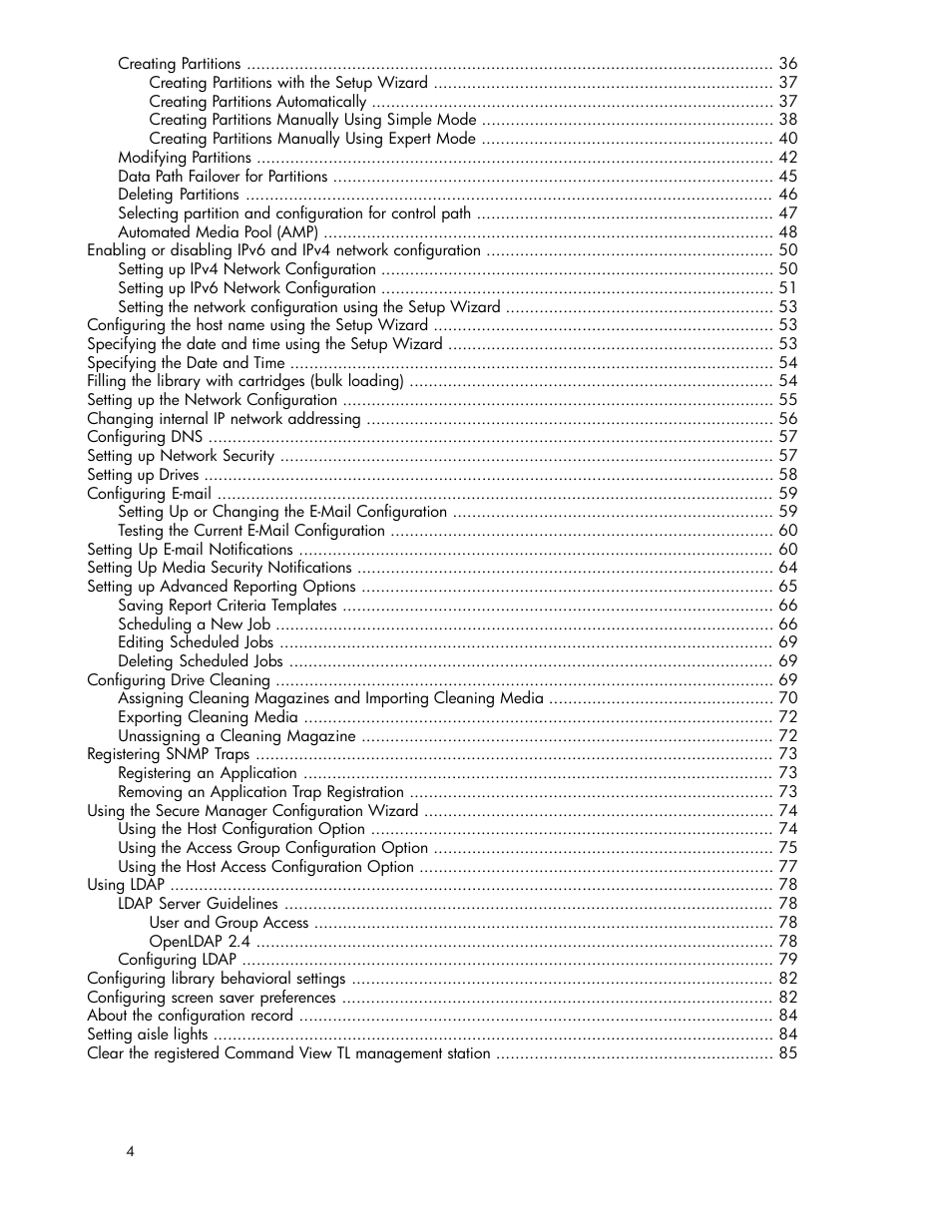 HP StoreEver ESL G3 Tape Libraries User Manual | Page 4 / 286