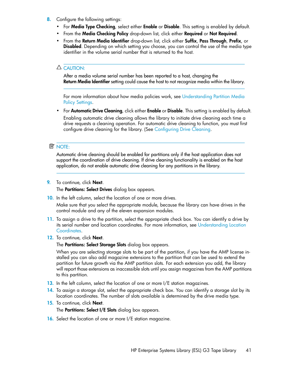 HP StoreEver ESL G3 Tape Libraries User Manual | Page 41 / 286