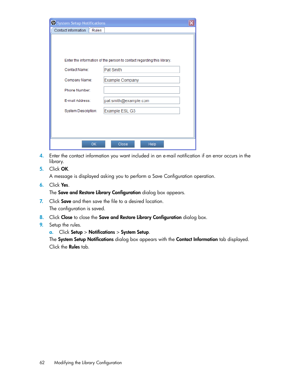 HP StoreEver ESL G3 Tape Libraries User Manual | Page 62 / 286