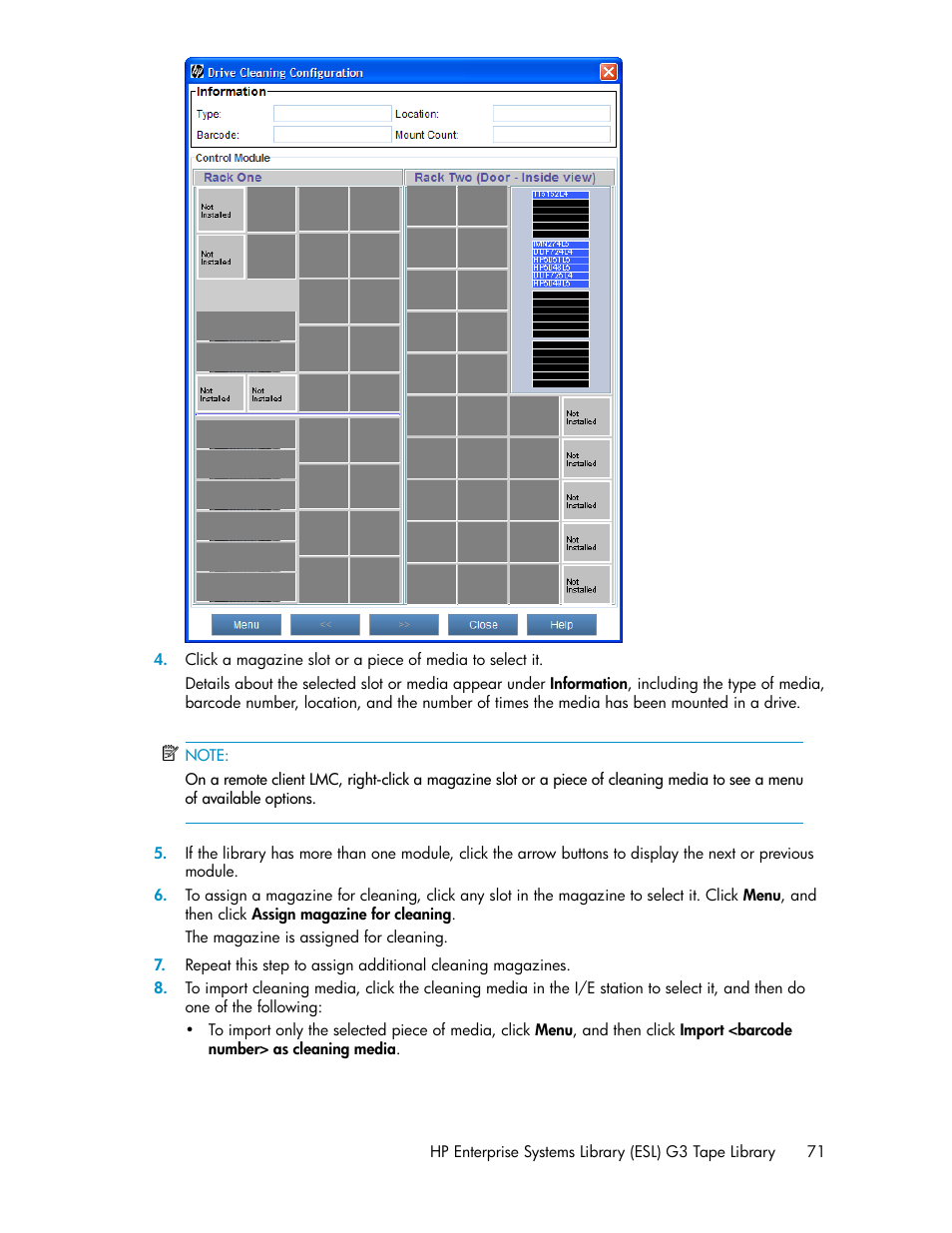 HP StoreEver ESL G3 Tape Libraries User Manual | Page 71 / 286