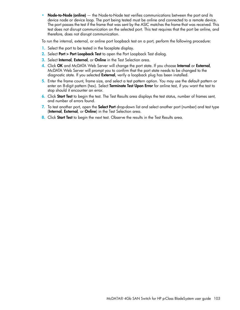 HP McDATA 4Gb SAN Switch for HP BladeSystem p-Class User Manual | Page 103 / 226