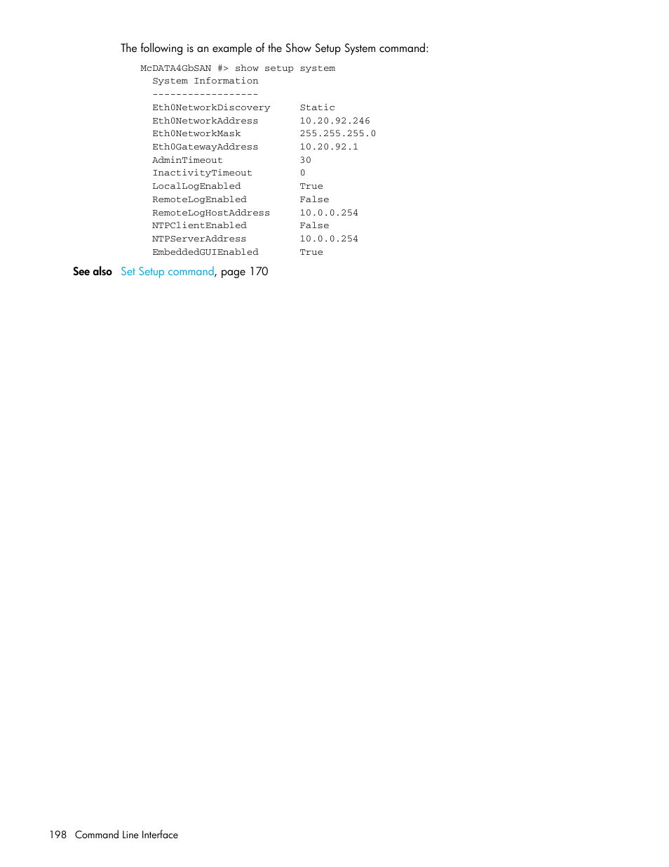 HP McDATA 4Gb SAN Switch for HP BladeSystem p-Class User Manual | Page 198 / 226