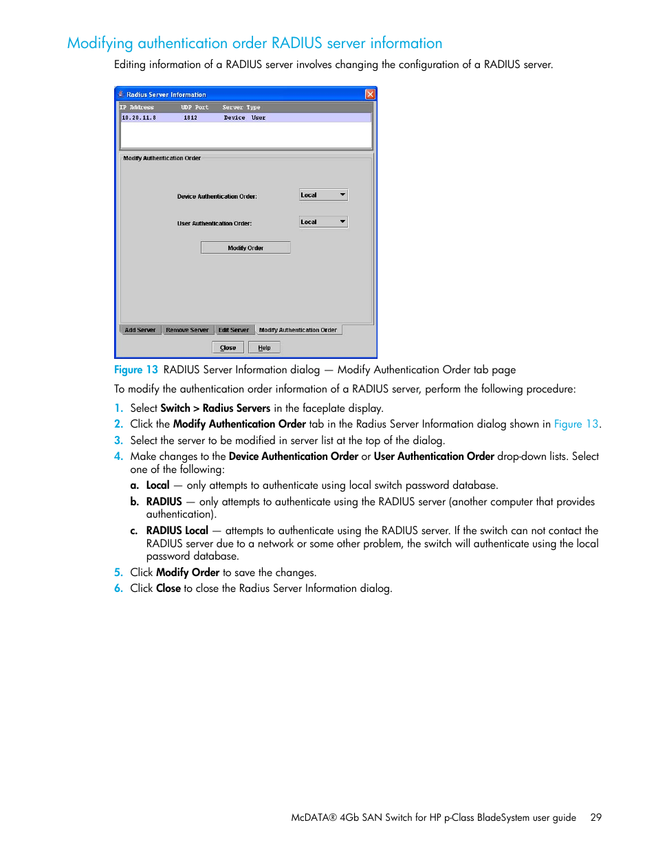 HP McDATA 4Gb SAN Switch for HP BladeSystem p-Class User Manual | Page 29 / 226