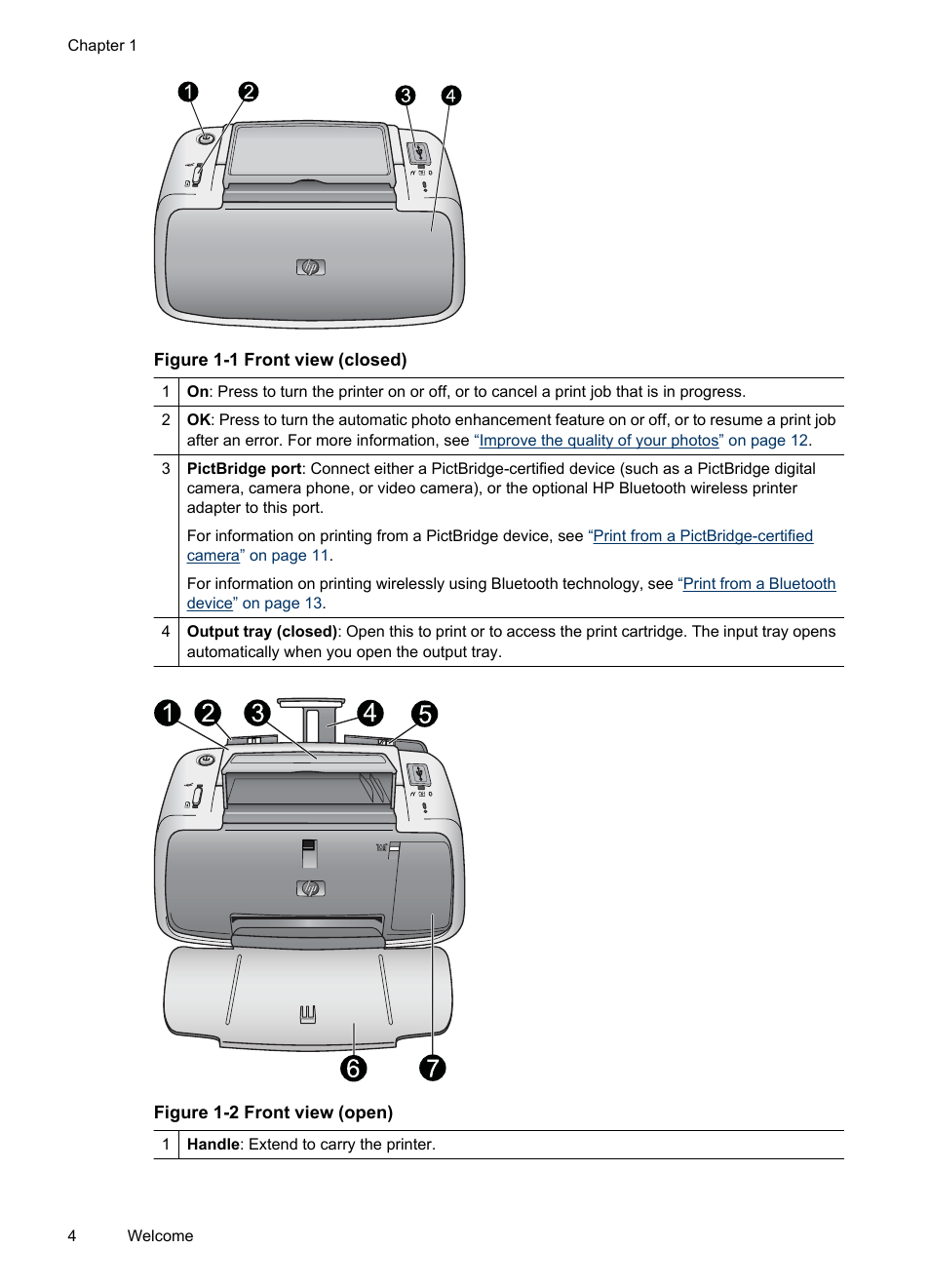 HP Photosmart A320 Compact Photo Printer User Manual | Page 6 / 54