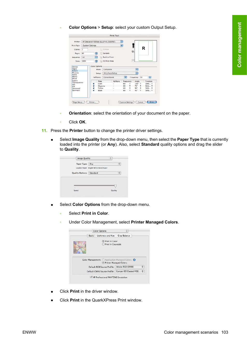 HP Designjet Z3200 PostScript Photo Printer series User Manual | Page 113 / 205