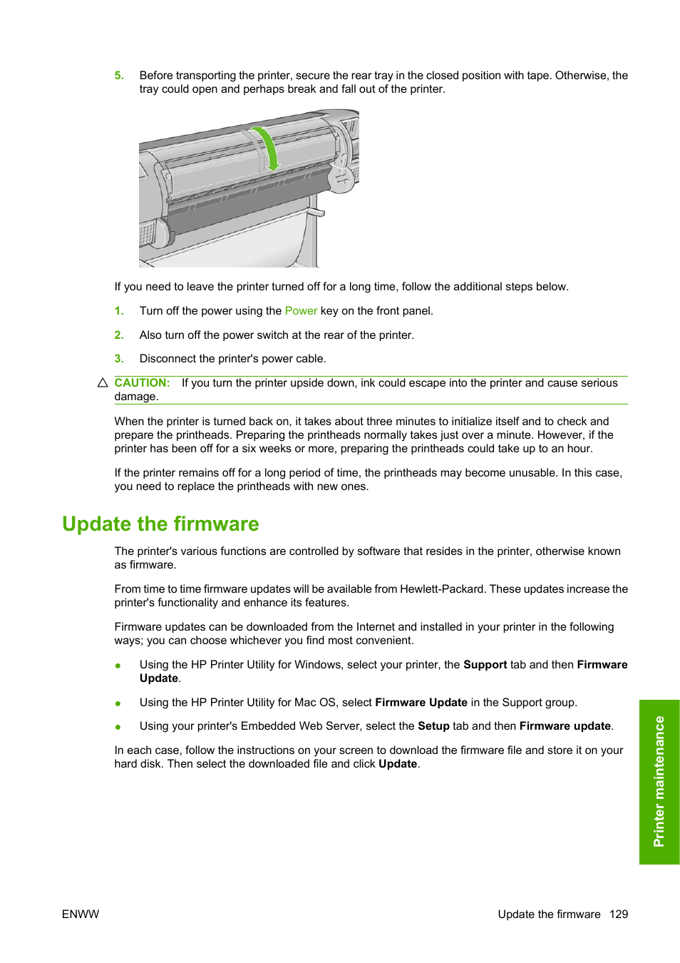Update the firmware | HP Designjet Z3200 PostScript Photo Printer series User Manual | Page 139 / 205