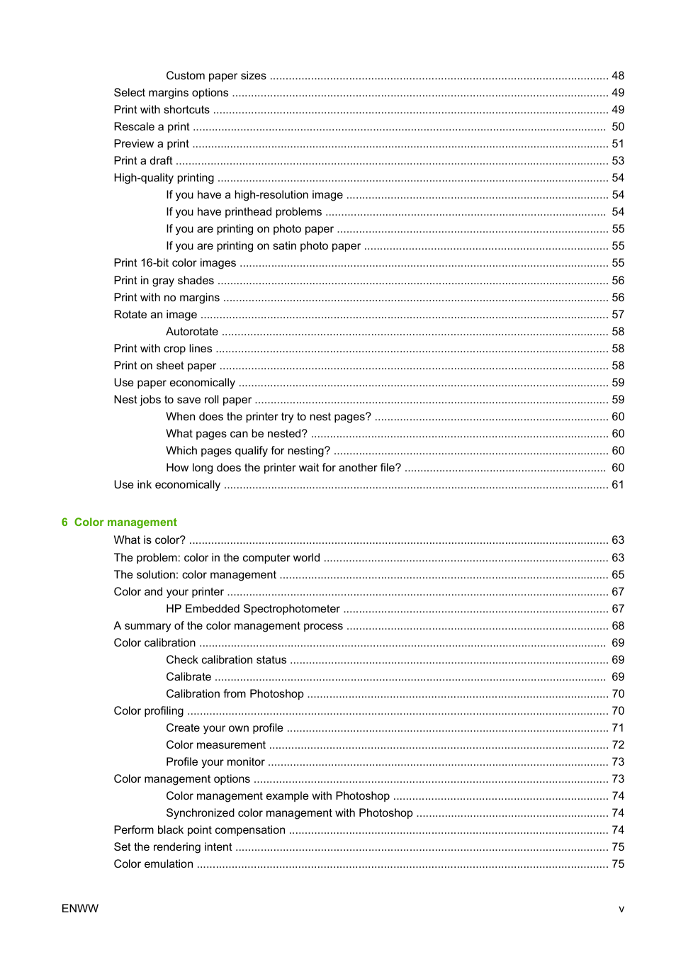 HP Designjet Z3200 PostScript Photo Printer series User Manual | Page 5 / 205