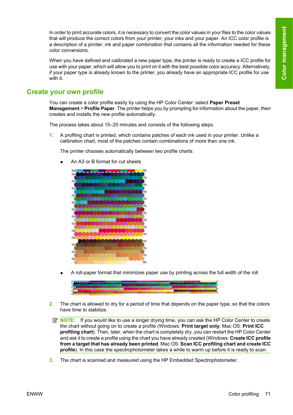 Create your own profile | HP Designjet Z3200 PostScript Photo Printer series User Manual | Page 81 / 205