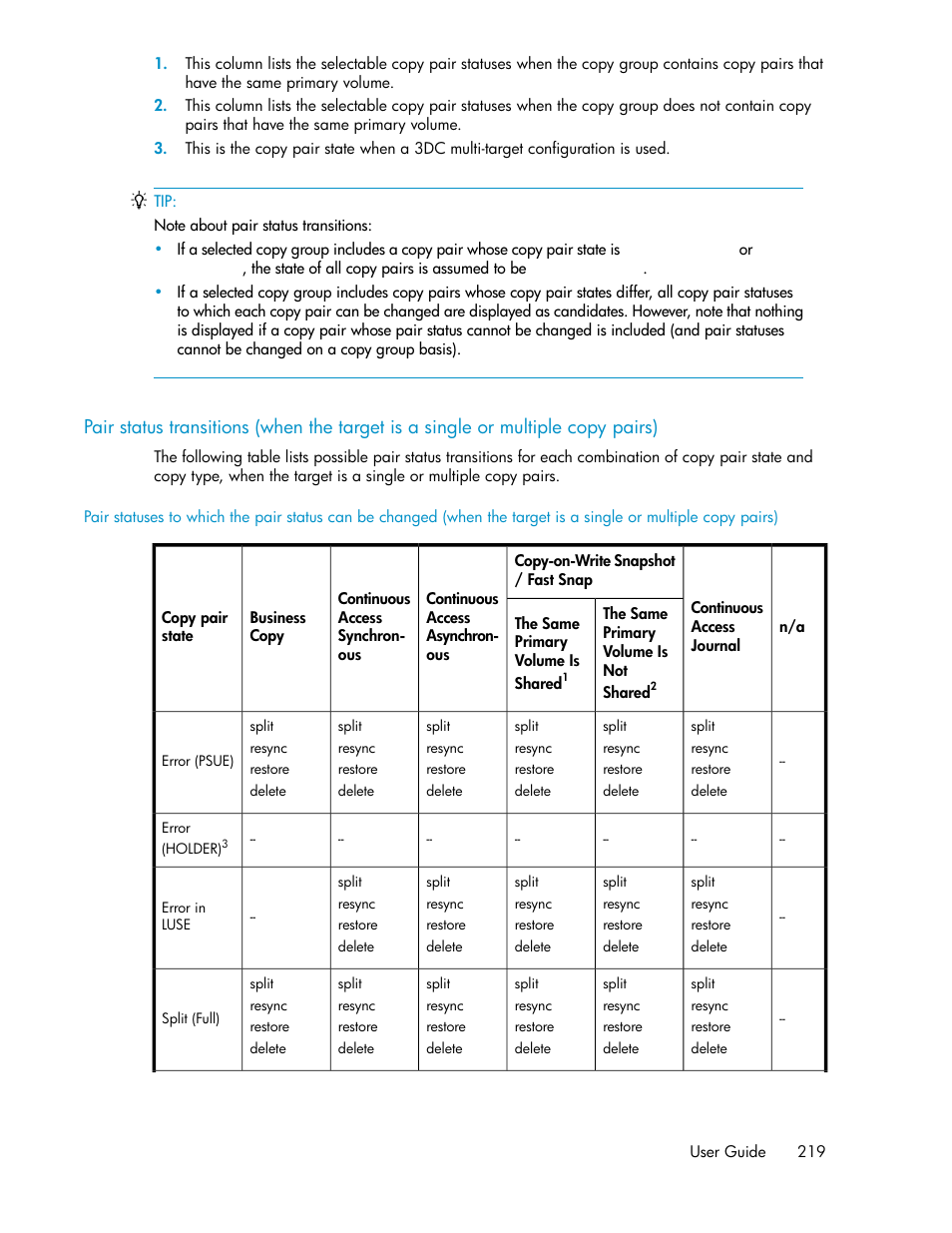 HP XP Array Manager Software User Manual | Page 219 / 472