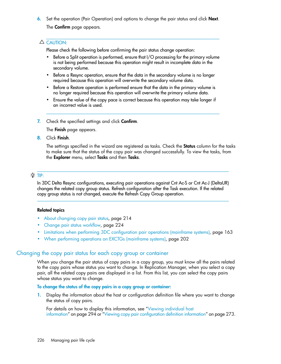 HP XP Array Manager Software User Manual | Page 226 / 472