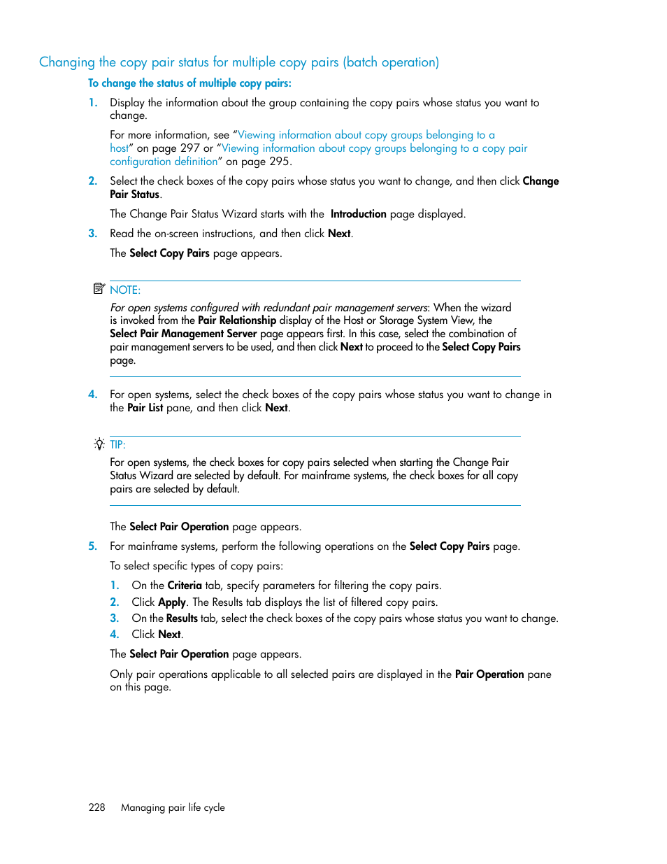 HP XP Array Manager Software User Manual | Page 228 / 472