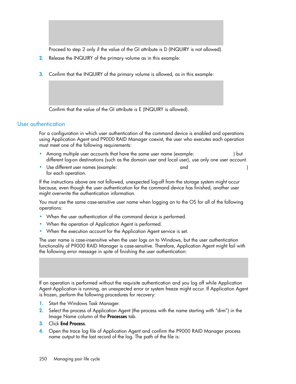 HP XP Array Manager Software User Manual | Page 250 / 472