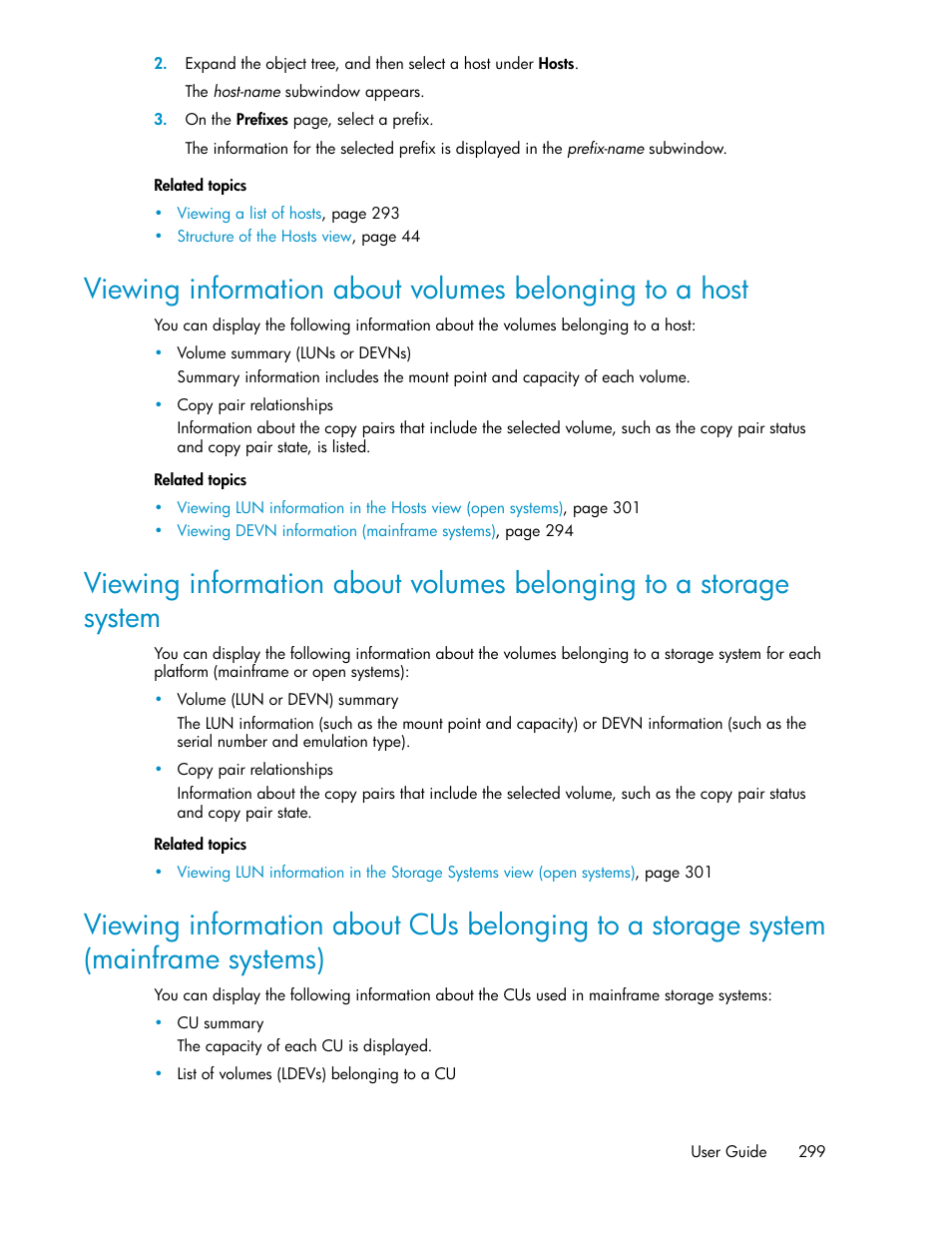 Viewing | HP XP Array Manager Software User Manual | Page 299 / 472