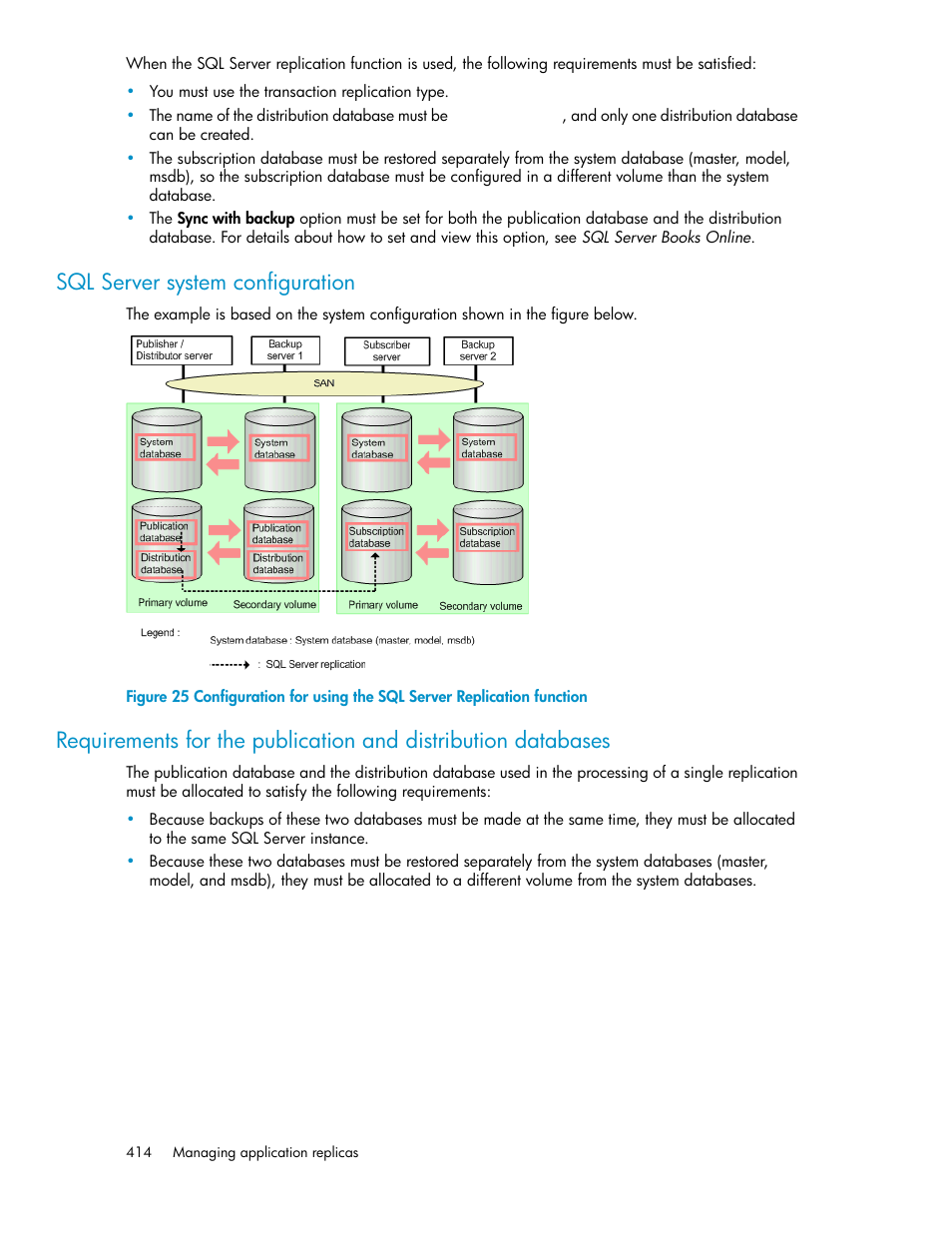 Sql server system configuration | HP XP Array Manager Software User Manual | Page 414 / 472