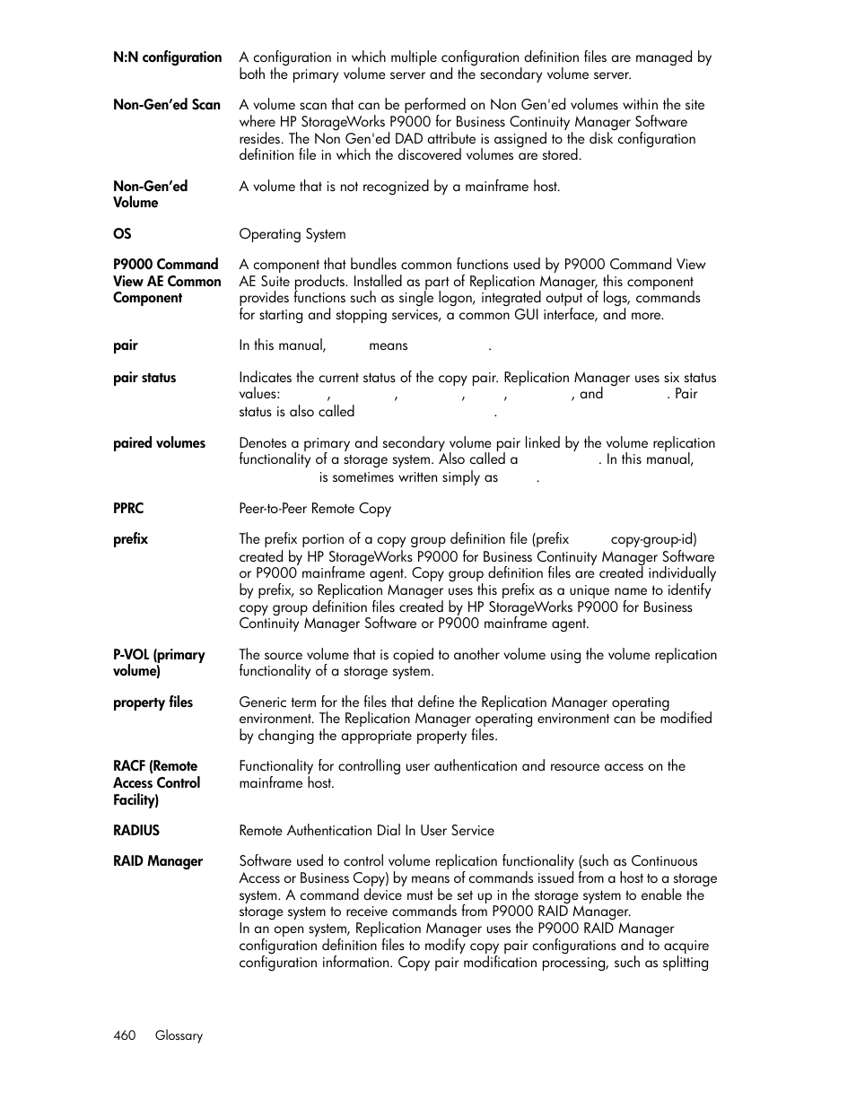 HP XP Array Manager Software User Manual | Page 460 / 472