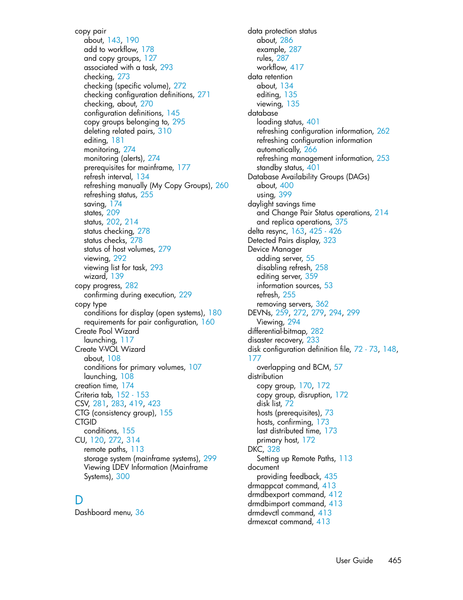 HP XP Array Manager Software User Manual | Page 465 / 472