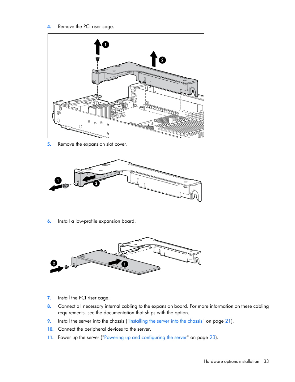 HP ProLiant SL390s G7 Server User Manual | Page 33 / 82