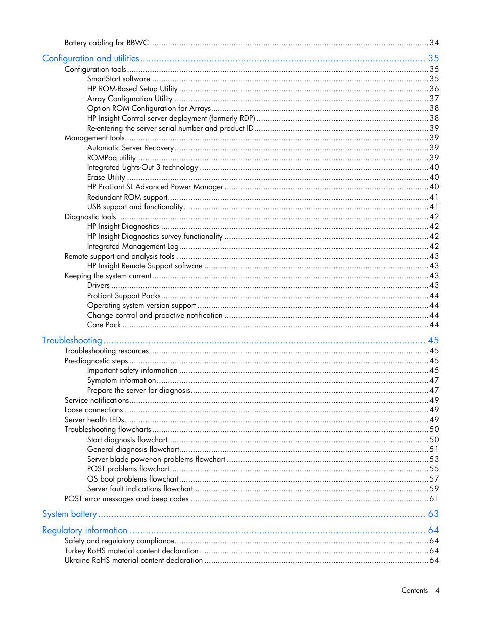 HP ProLiant SL390s G7 Server User Manual | Page 4 / 82