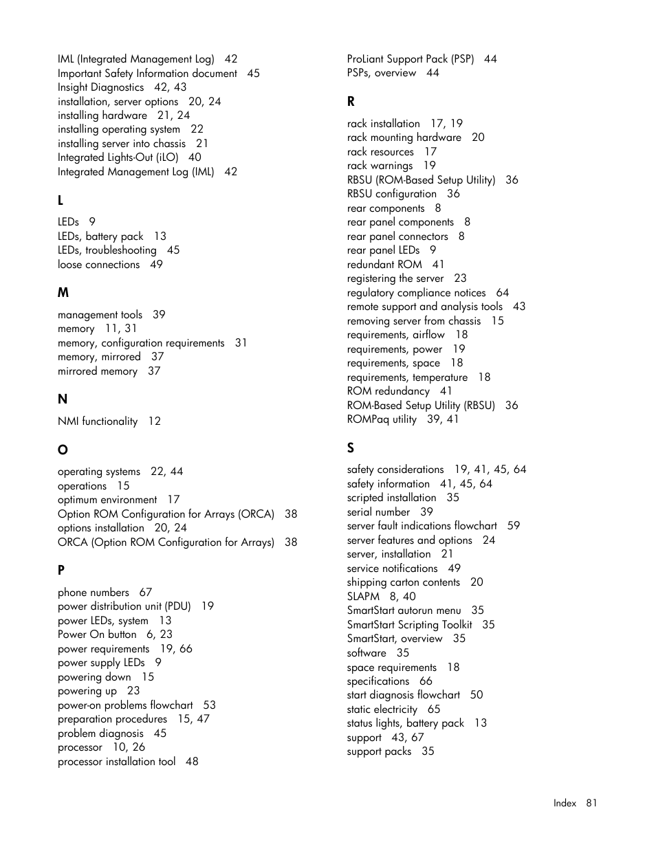 HP ProLiant SL390s G7 Server User Manual | Page 81 / 82