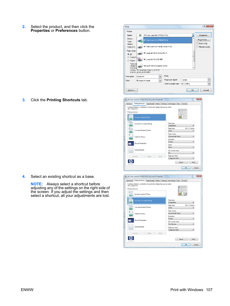 HP Color LaserJet Enterprise CP4525 Printer series User Manual | Page 121 / 282