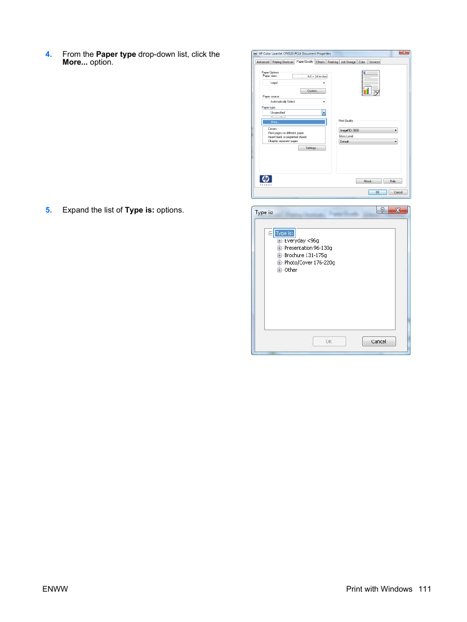 HP Color LaserJet Enterprise CP4525 Printer series User Manual | Page 125 / 282