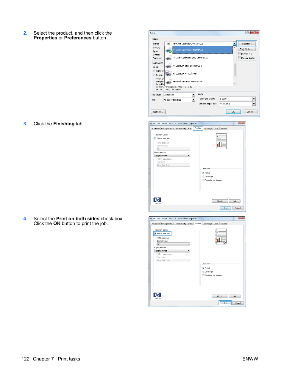 HP Color LaserJet Enterprise CP4525 Printer series User Manual | Page 136 / 282