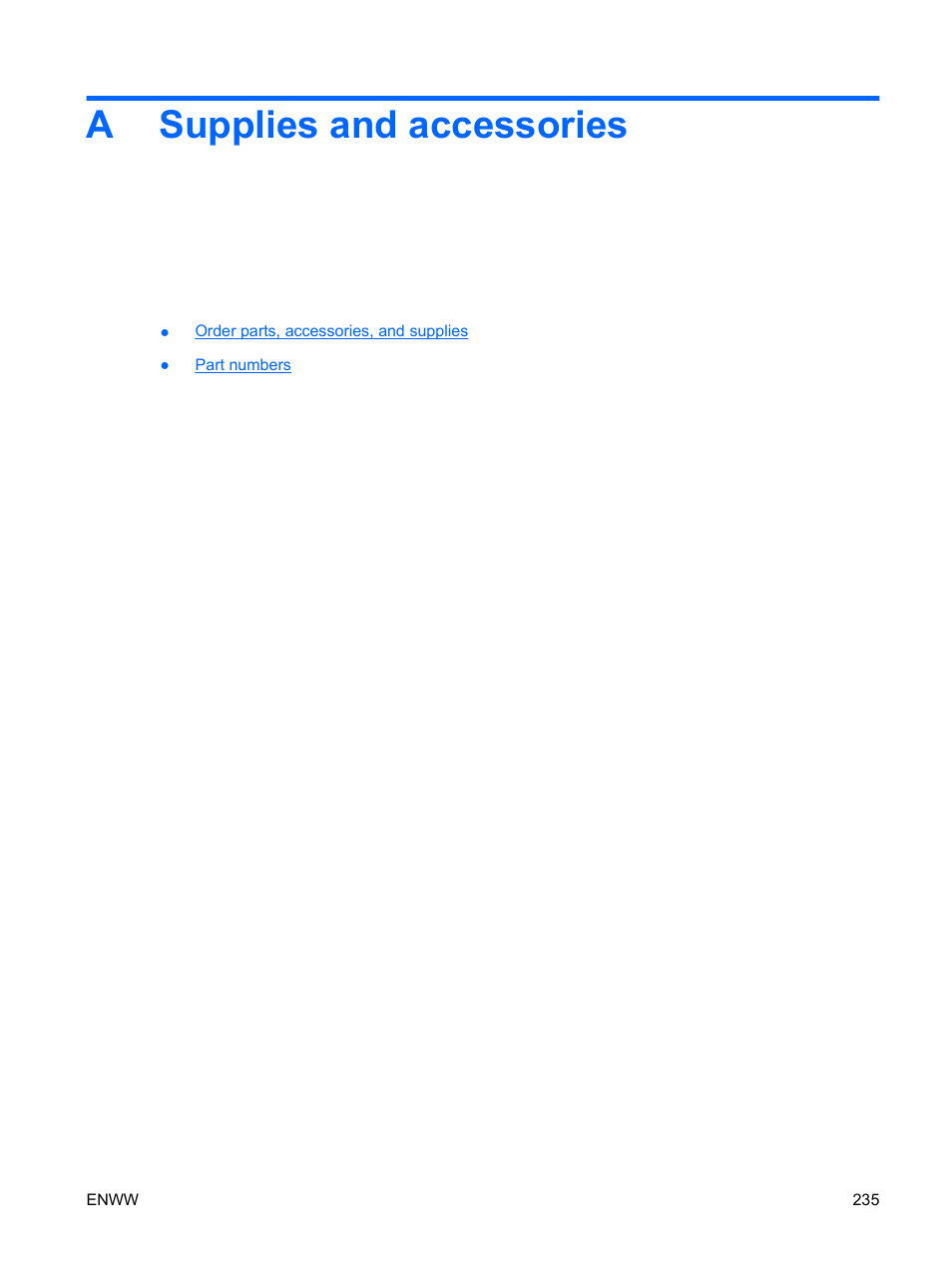 Supplies and accessories, Appendix a supplies and accessories, Asupplies and accessories | HP Color LaserJet Enterprise CP4525 Printer series User Manual | Page 249 / 282
