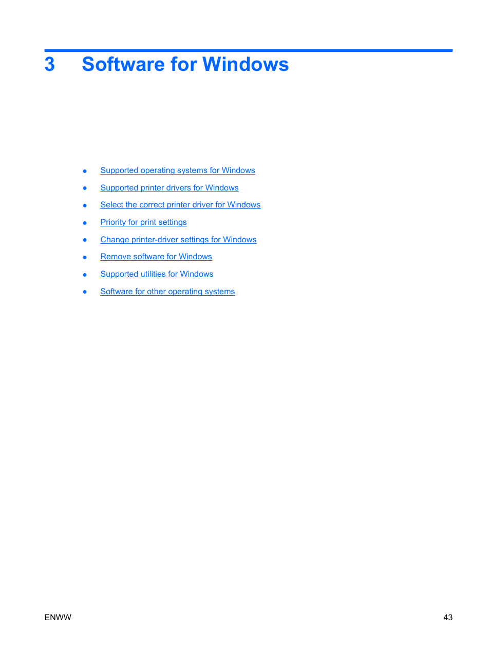 Software for windows, 3 software for windows, 3software for windows | HP Color LaserJet Enterprise CP4525 Printer series User Manual | Page 57 / 282