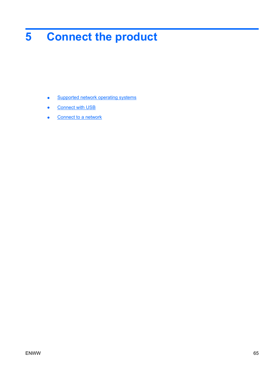 Connect the product, 5 connect the product, 5connect the product | HP Color LaserJet Enterprise CP4525 Printer series User Manual | Page 79 / 282