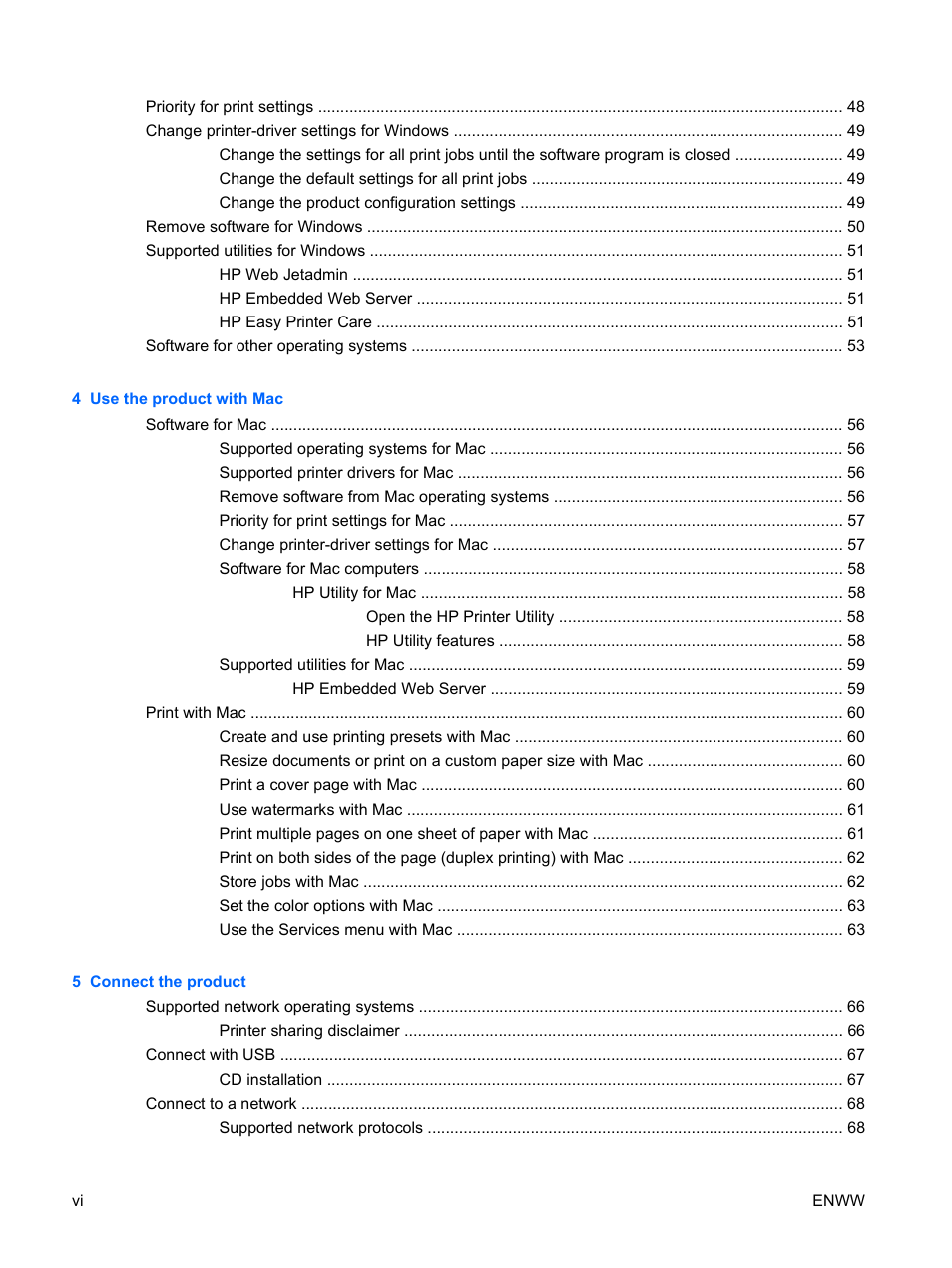 HP Color LaserJet Enterprise CP4525 Printer series User Manual | Page 8 / 282