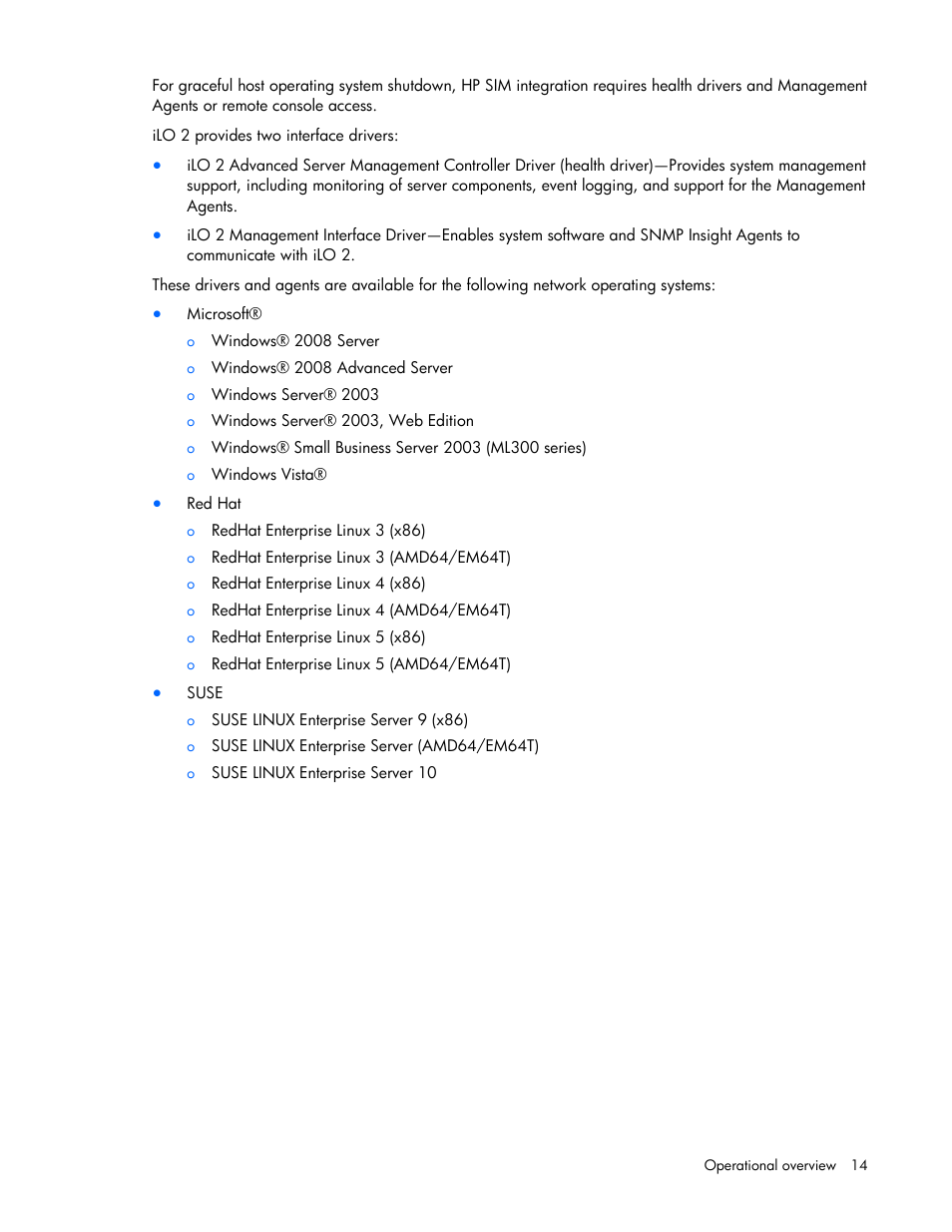 HP Integrated Lights-Out User Manual | Page 14 / 236