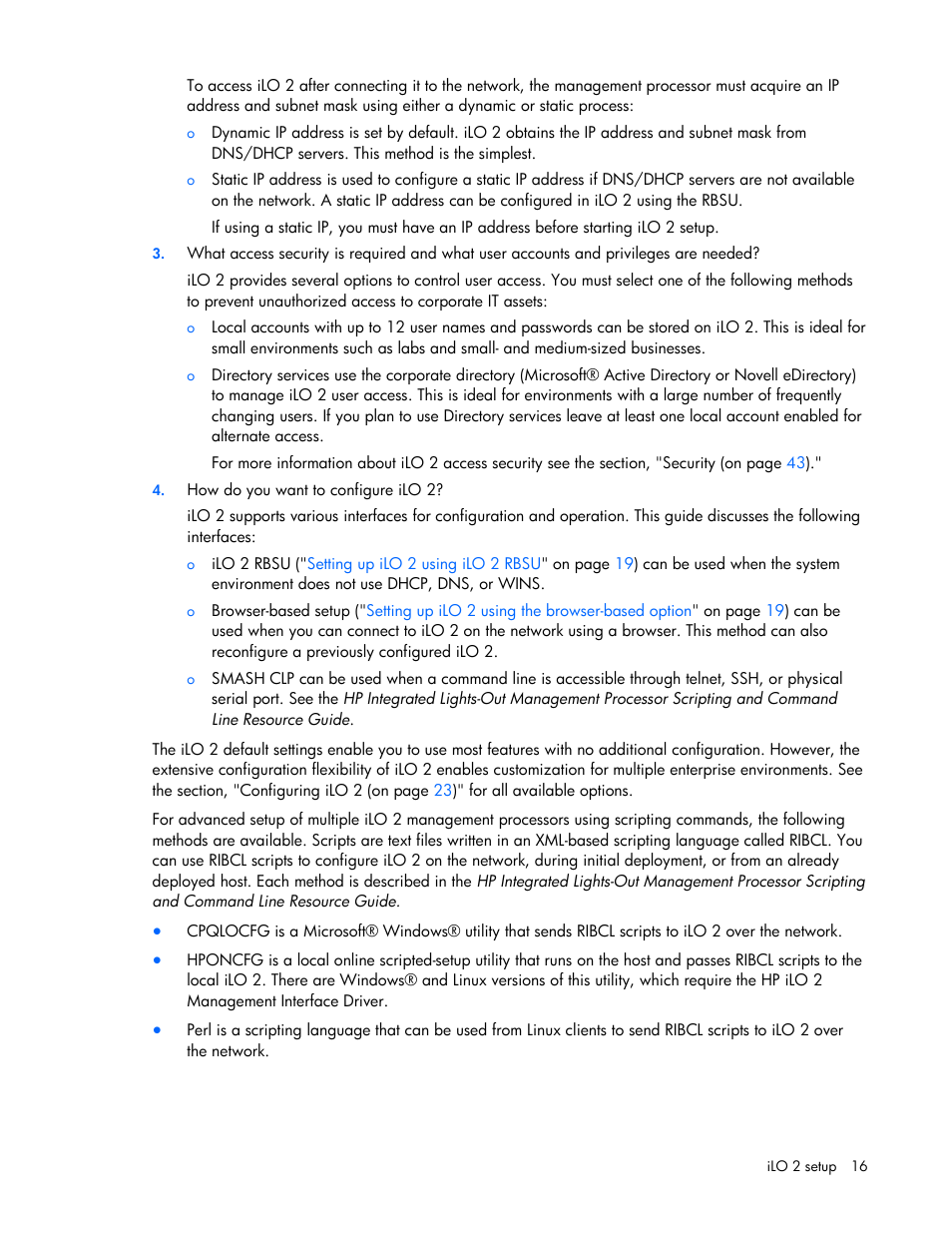 HP Integrated Lights-Out User Manual | Page 16 / 236
