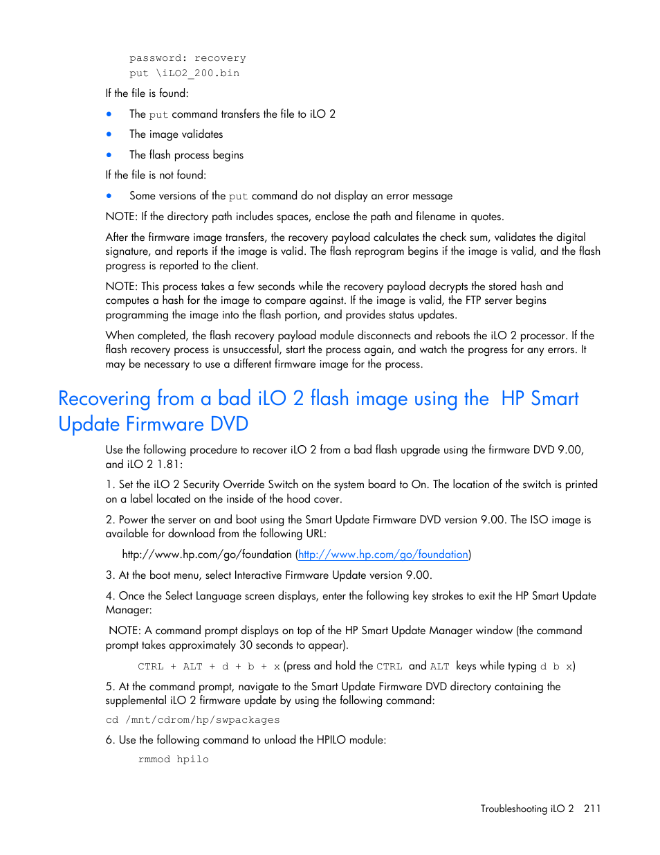 HP Integrated Lights-Out User Manual | Page 211 / 236
