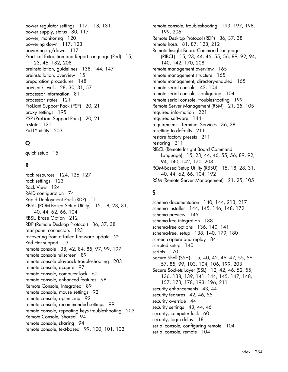 HP Integrated Lights-Out User Manual | Page 234 / 236