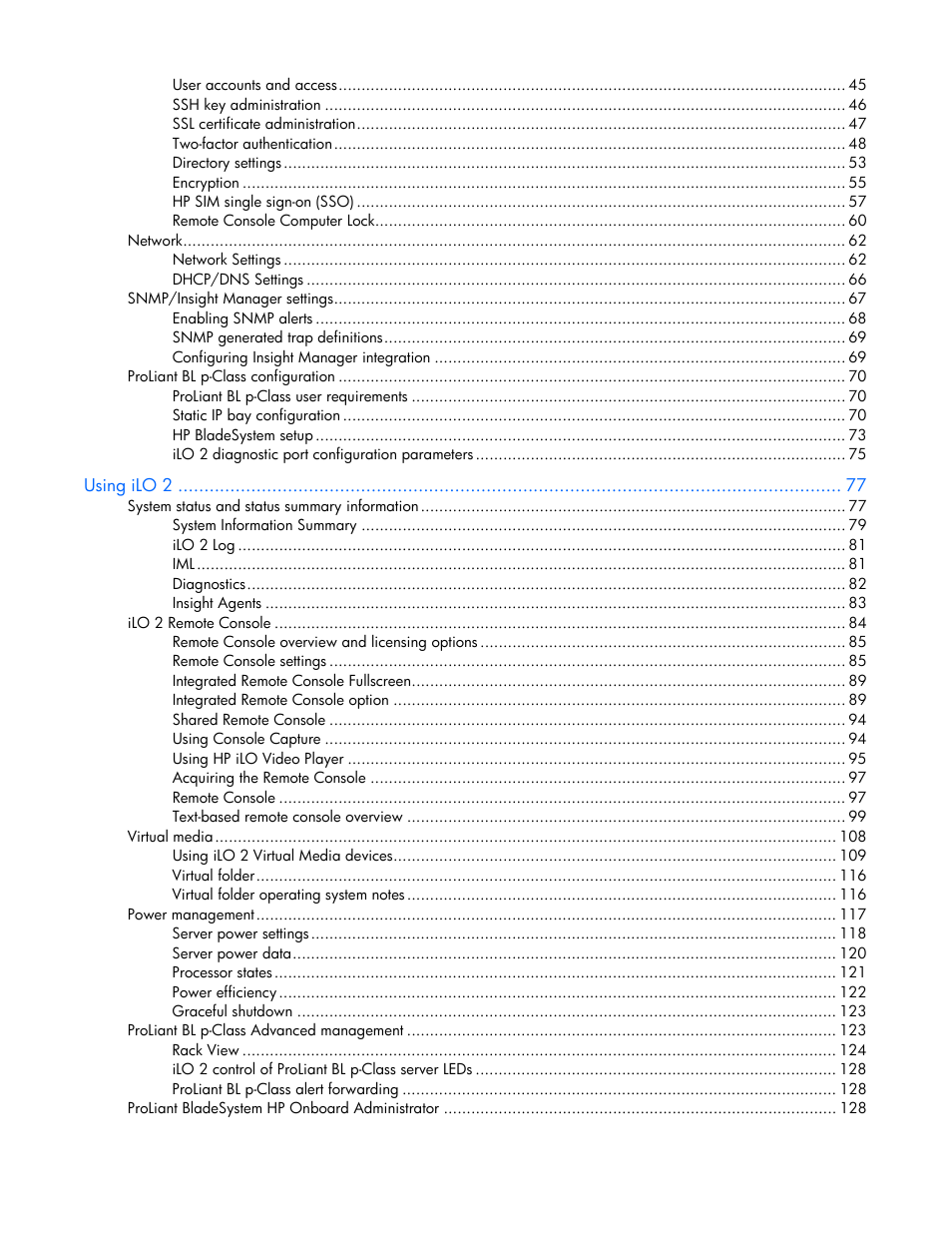 HP Integrated Lights-Out User Manual | Page 4 / 236
